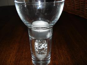 photophore blanc et argent